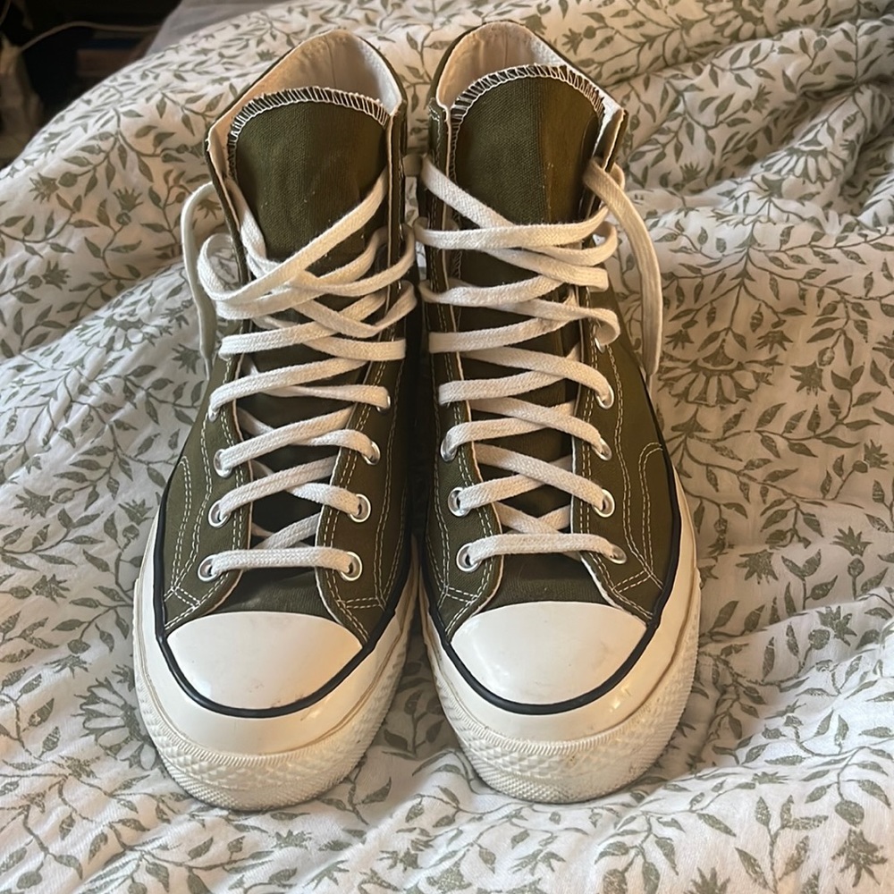 Converse army green high top, 10.5 M